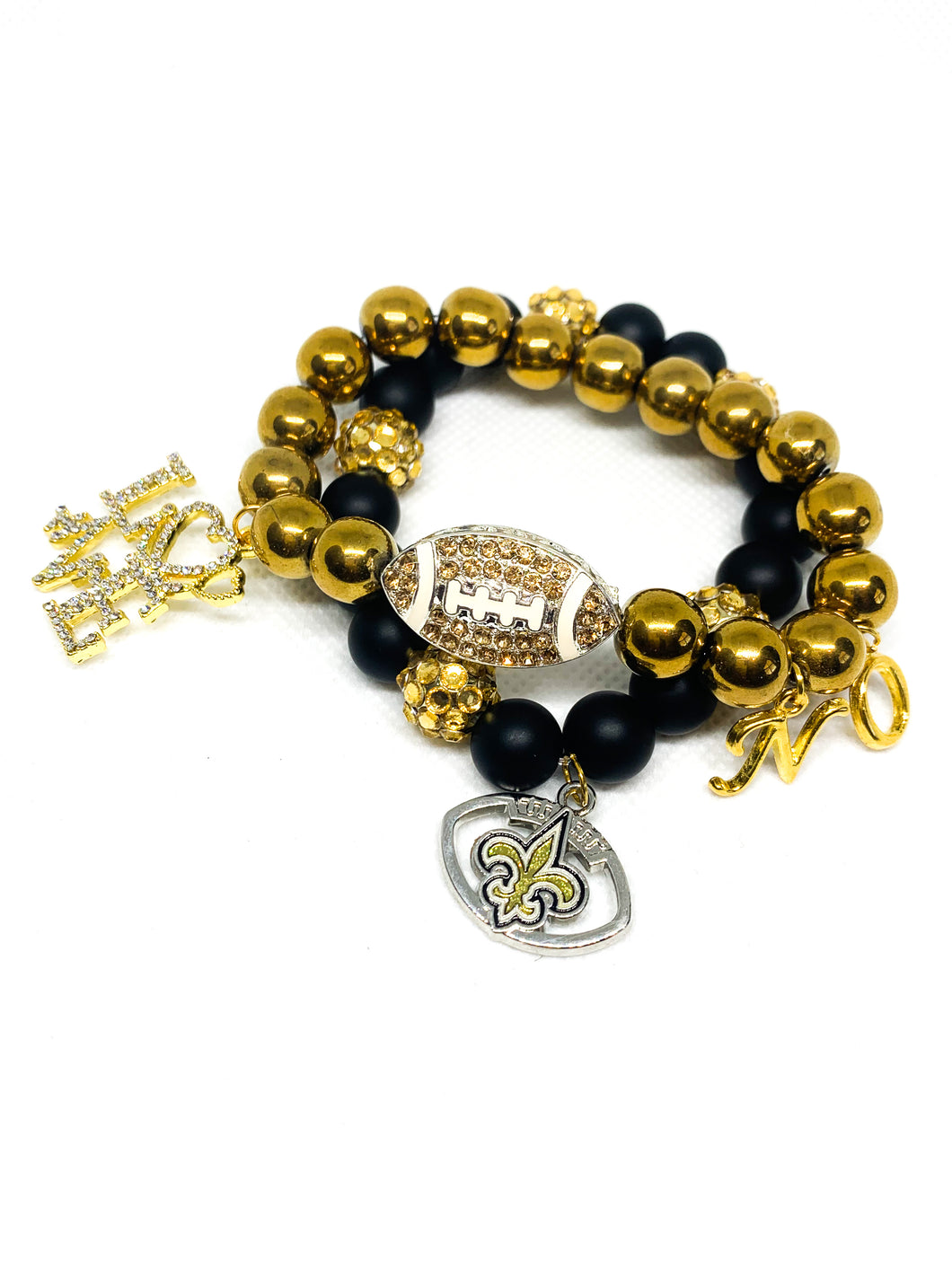 New Orleans Saints Love Bracelet Set