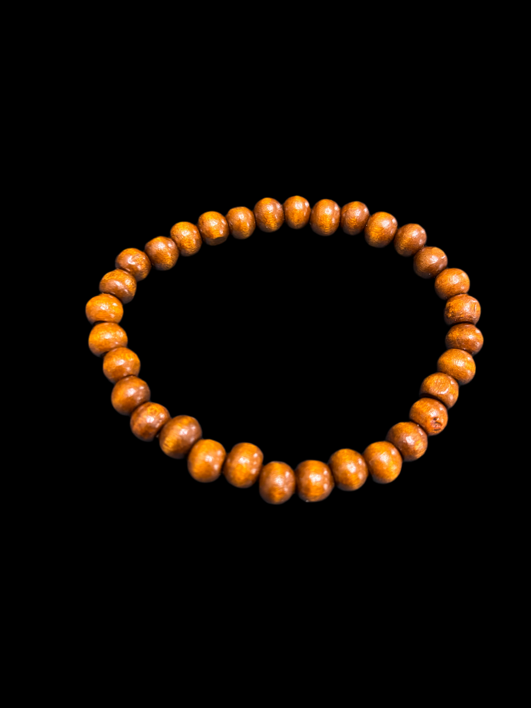 Wooden beaded bracelet